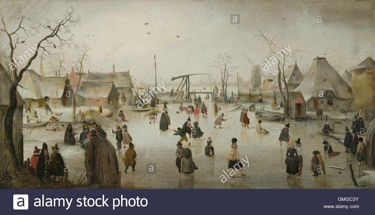 1300x744 Ice Skating In A Village, By Hendrick Avercamp, 1610, Dutch - Ice Skating Painting