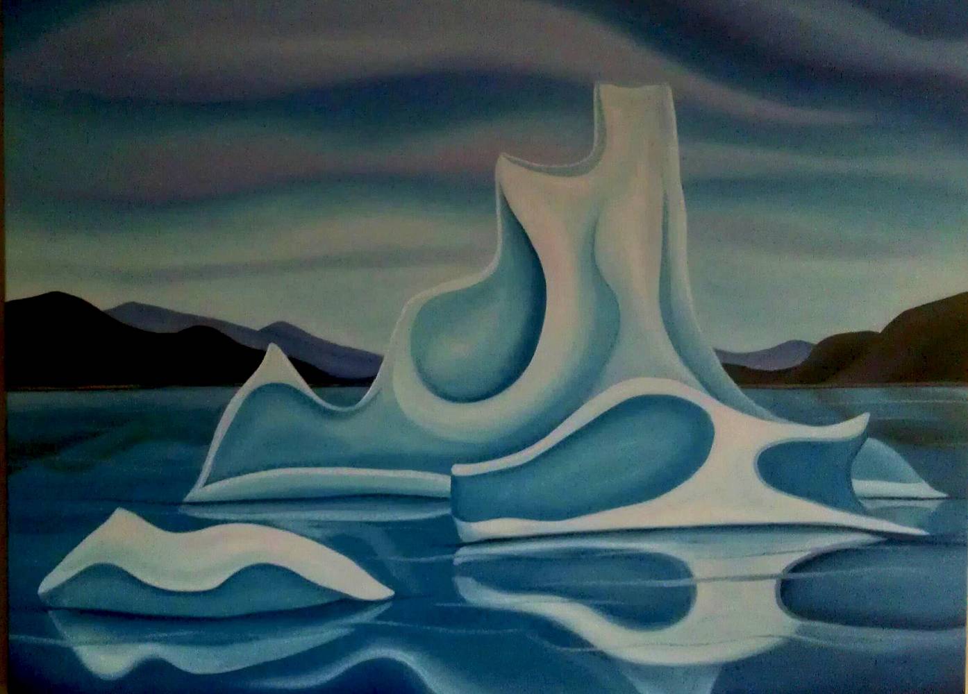 1394x1000 Iceberg Family - Iceberg Painting