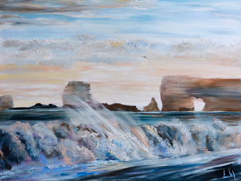 770x579 Saatchi Art Arch. Iceland Painting By Lu Zvegintseva - Iceland Painting