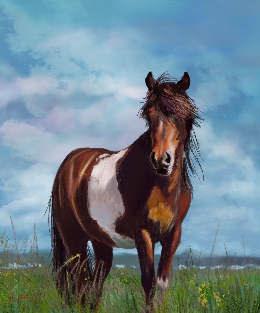 1024x1233 Icelandic Horse Icelandic Horse By Nosoart Digital Art Drawings - Icelandic Horse Painting