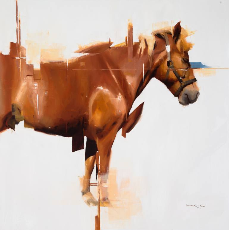 770x772 Saatchi Art Icelandic Horse 7 (Sold) Painting By Thorgrimur Einarsson - Icelandic Horse Painting