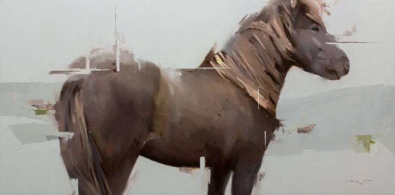 770x381 Saatchi Art Icelandic Horse 9 Sold Painting By Thorgrimur Einarsson - Icelandic Horse Painting
