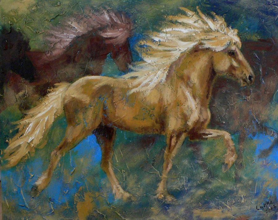 900x714 Icelandic Horse By Lykkebianca - Icelandic Horse Painting