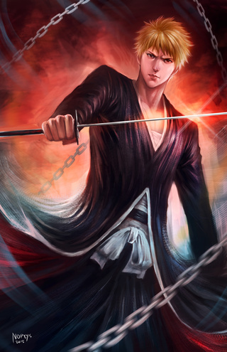 320x495 Ichigo Fan Art Commission. - Ichigo Painting