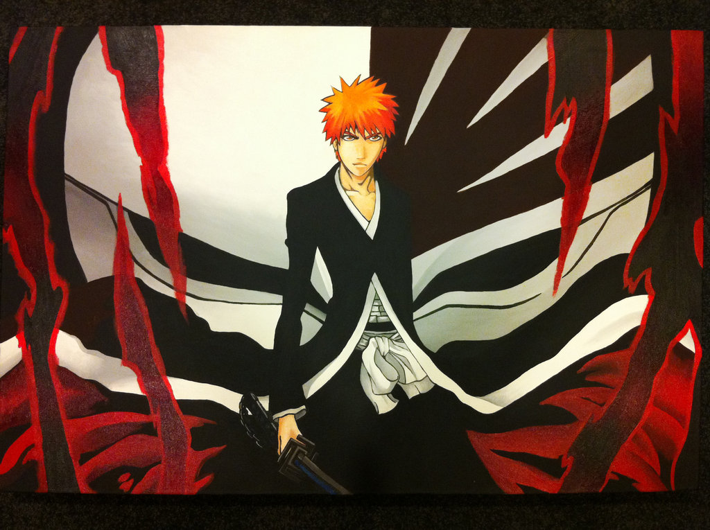 1024x765 Ichigo Painting By Kuro Akumako - Ichigo Painting