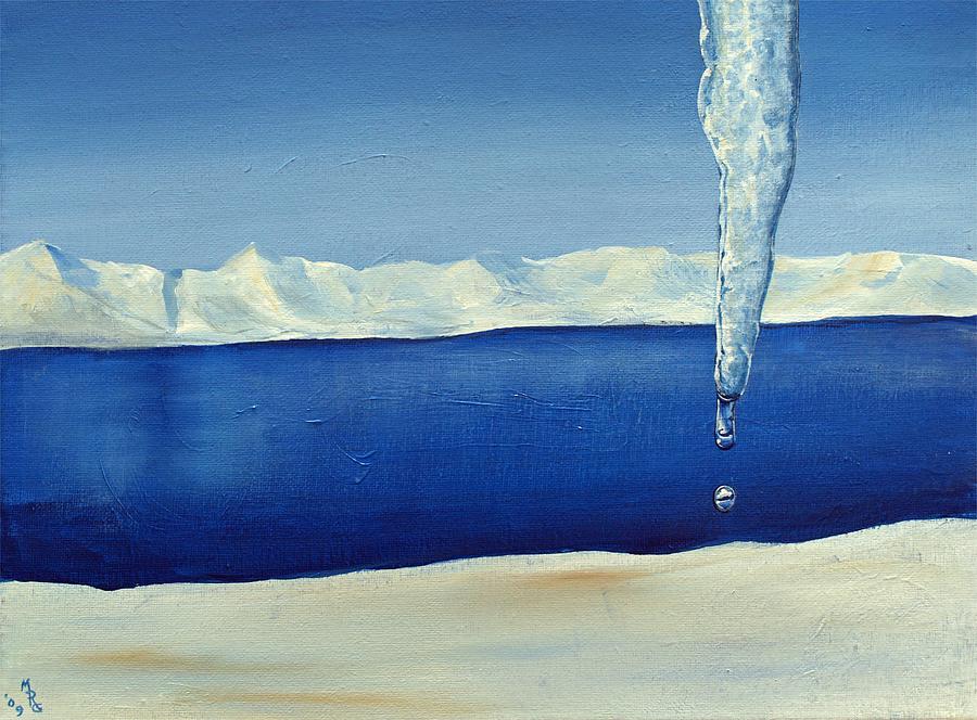 900x664 Melting Icicle Painting By Martin Girolami - Icicle Painting