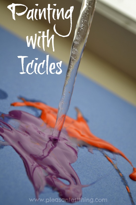 550x830 Painting With Icicles - Icicle Painting