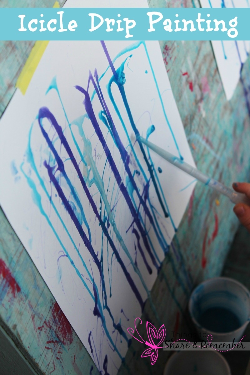 800x1200 Icicle Drip Art Painting - Icicle Painting