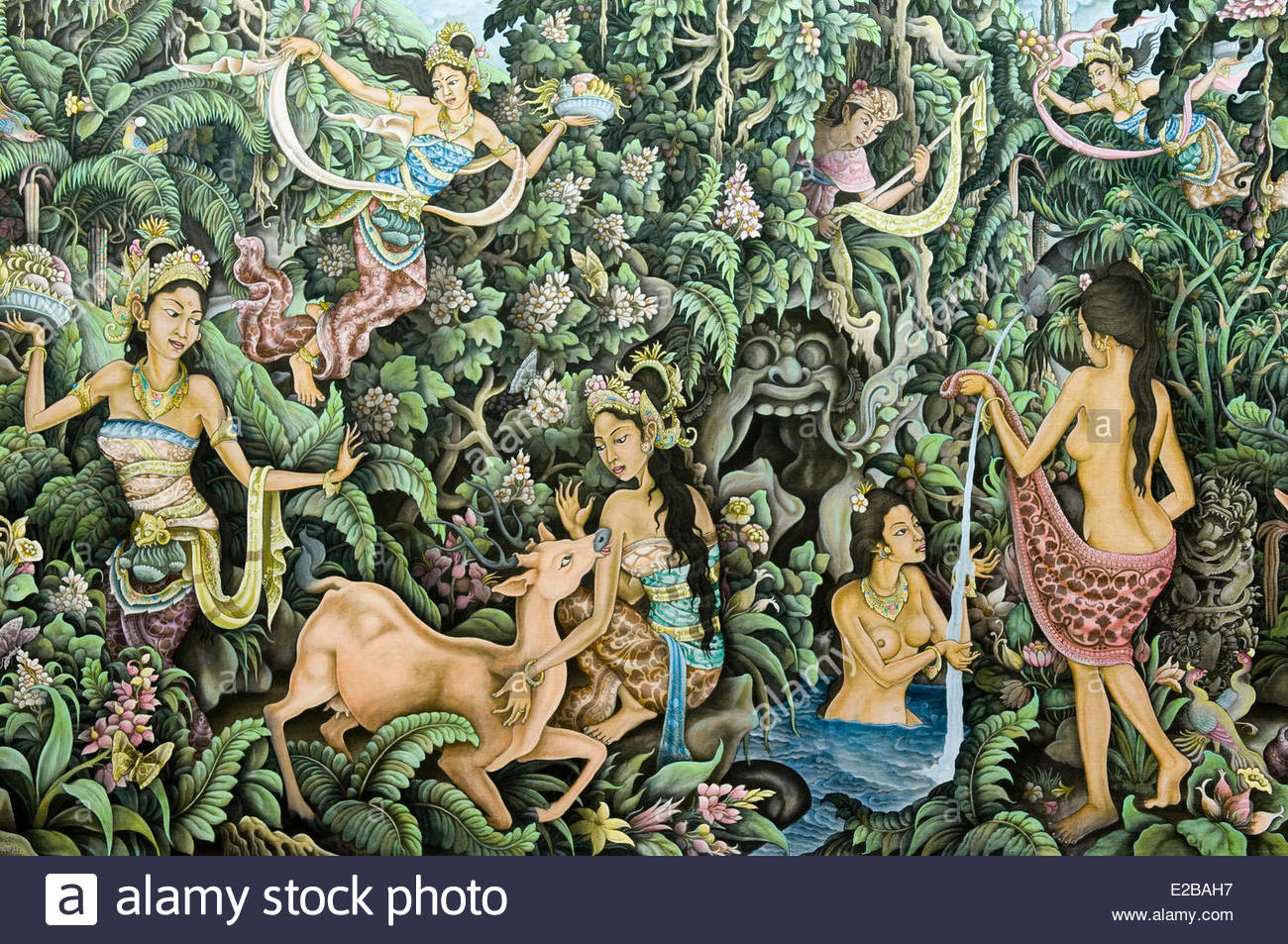 1300x953 Indonesia, Bali, Ubud, Neka Art Museum, Painting Of The Artist Ida - Ida Painting