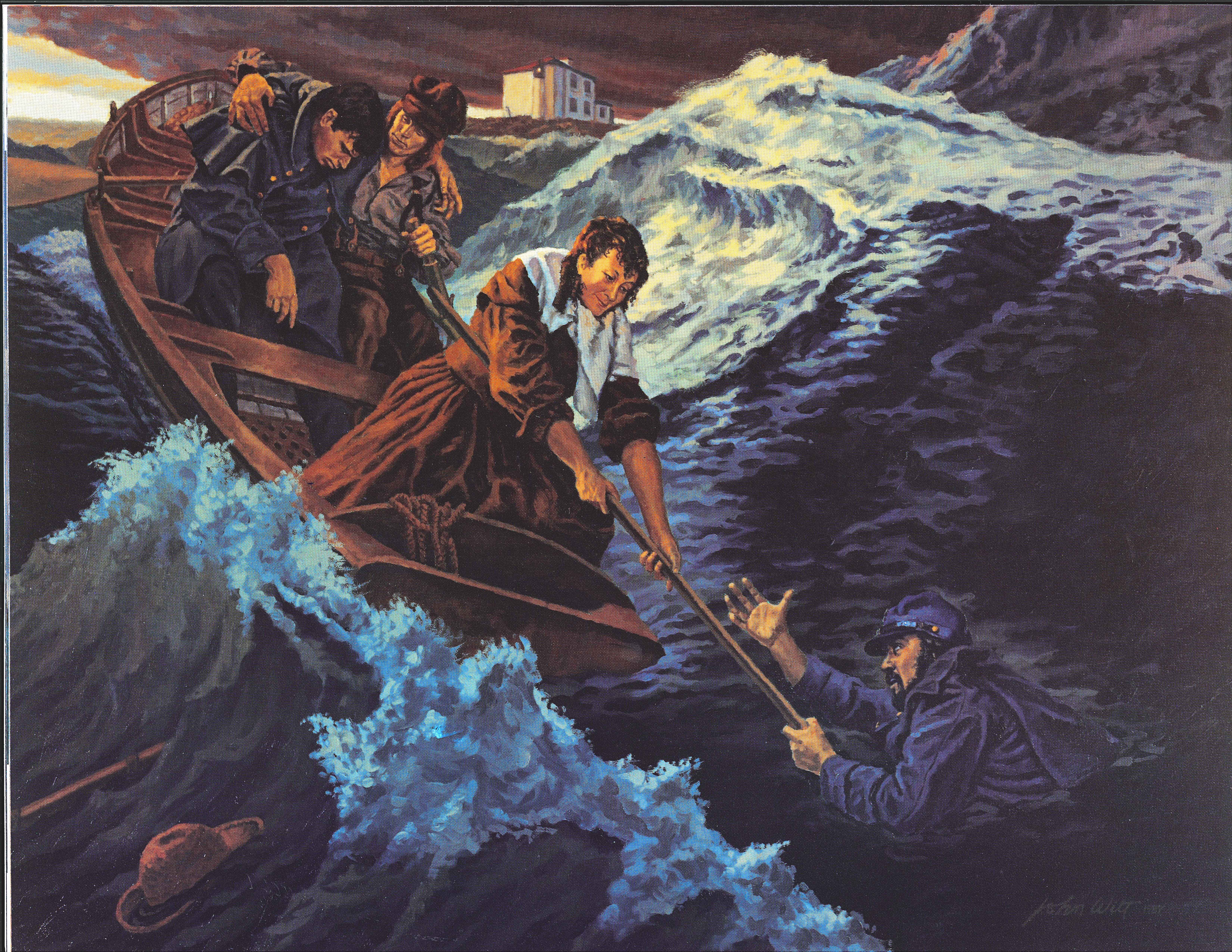 6600x5100 The Long Blue Line Ida Lewis Bravest Woman In America - Ida Painting