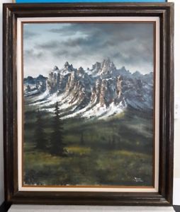 254x300 Original Painting Signed Michael Bargelski Oil On Canvas Idaho - Idaho Painting