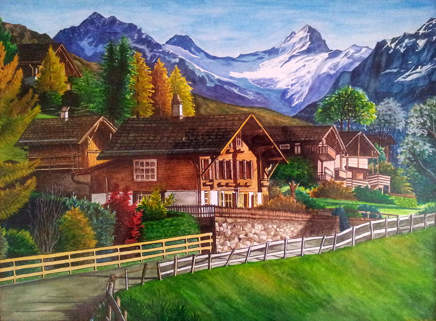 900x663 Idyllic Painting By Somaditya Das - Idyllic Painting