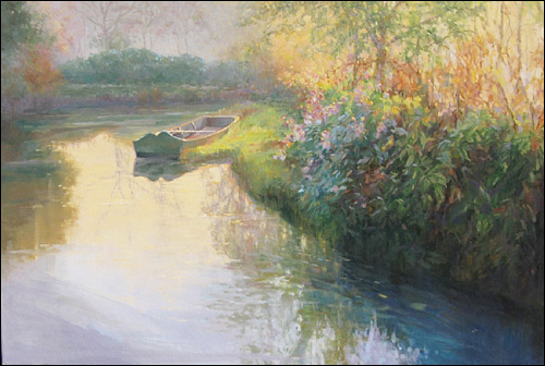500x336 Sandy Nelson Idyllic Landscapes And Seascapes In Oil - Idyllic Painting