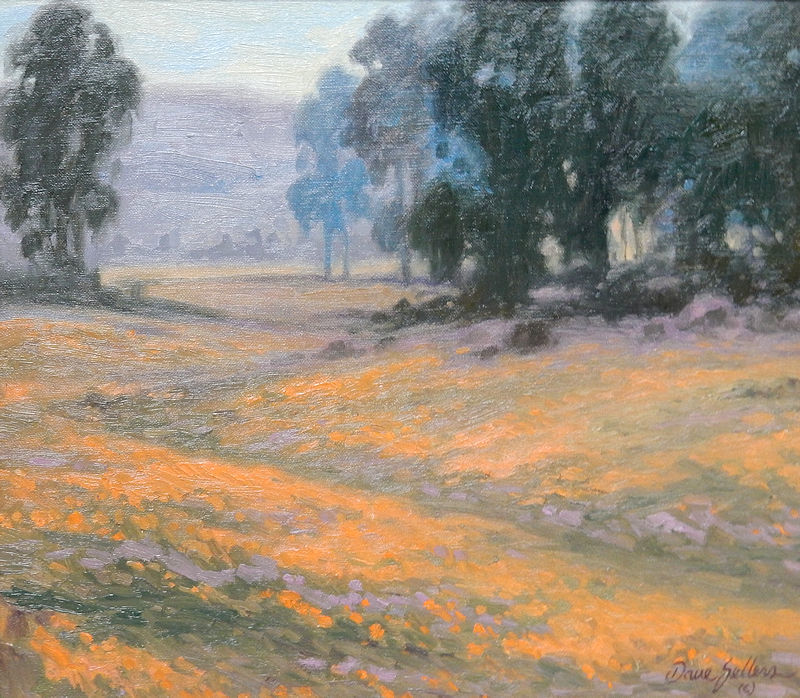 800x698 Savvy Collector Idyllic Scene By Dave Sellersdave Sellers - Idyllic Painting