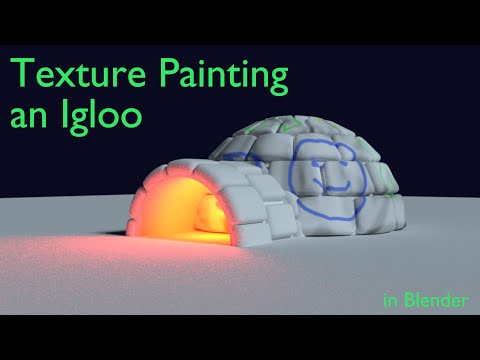 480x360 How To Texture Paint An Igloo In Blender - Igloo Painting