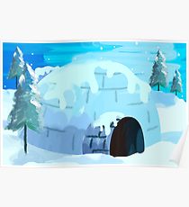 210x230 Igloo Painting Amp Mixed Media Posters Redbubble - Igloo Painting