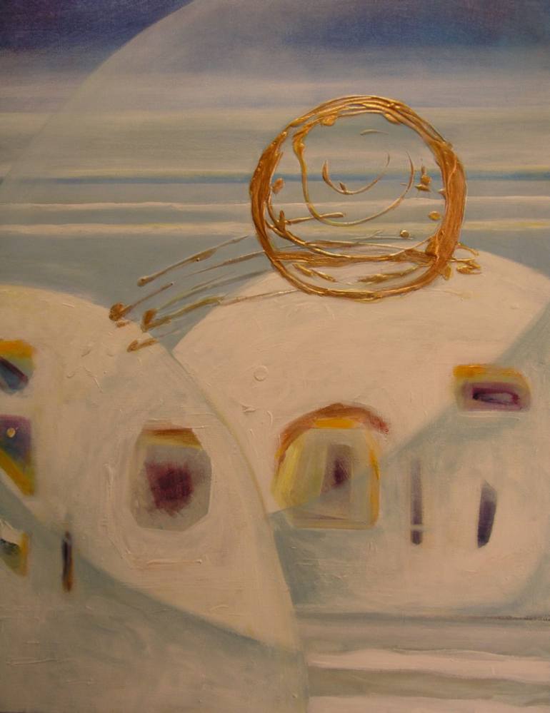 770x999 Saatchi Art Igloo Alaska Painting By Lena Shugar - Igloo Painting