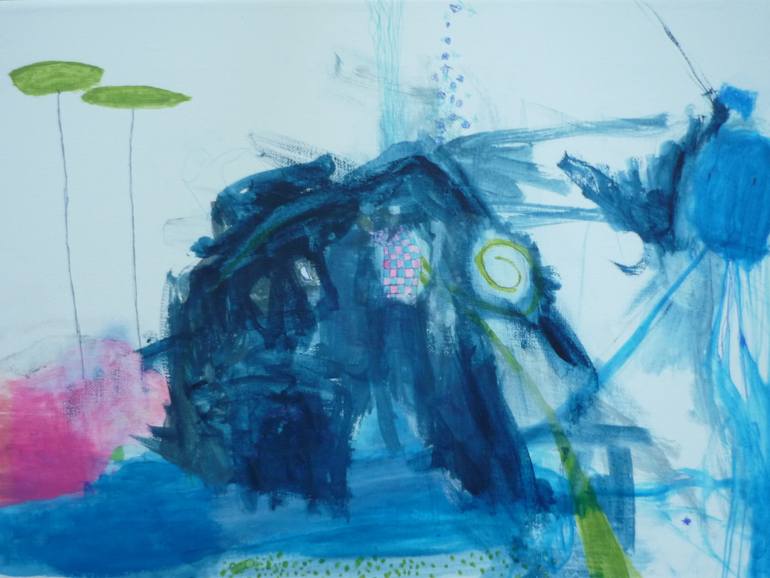 770x578 Saatchi Art Igloo In The Underworld Painting By Anna Finkelstein - Igloo Painting