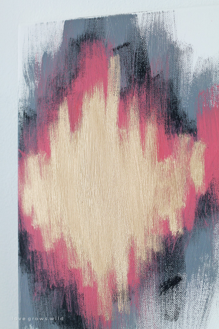 700x1050 Diy Painted Ikat Art - Ikat Painting