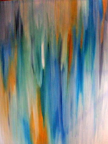 375x500 Painting Ikat (Original Art By Sloane S Phillips) - Ikat Painting