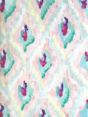 360x480 Pastel Ikat Painting Urban Fizz Designs - Ikat Painting