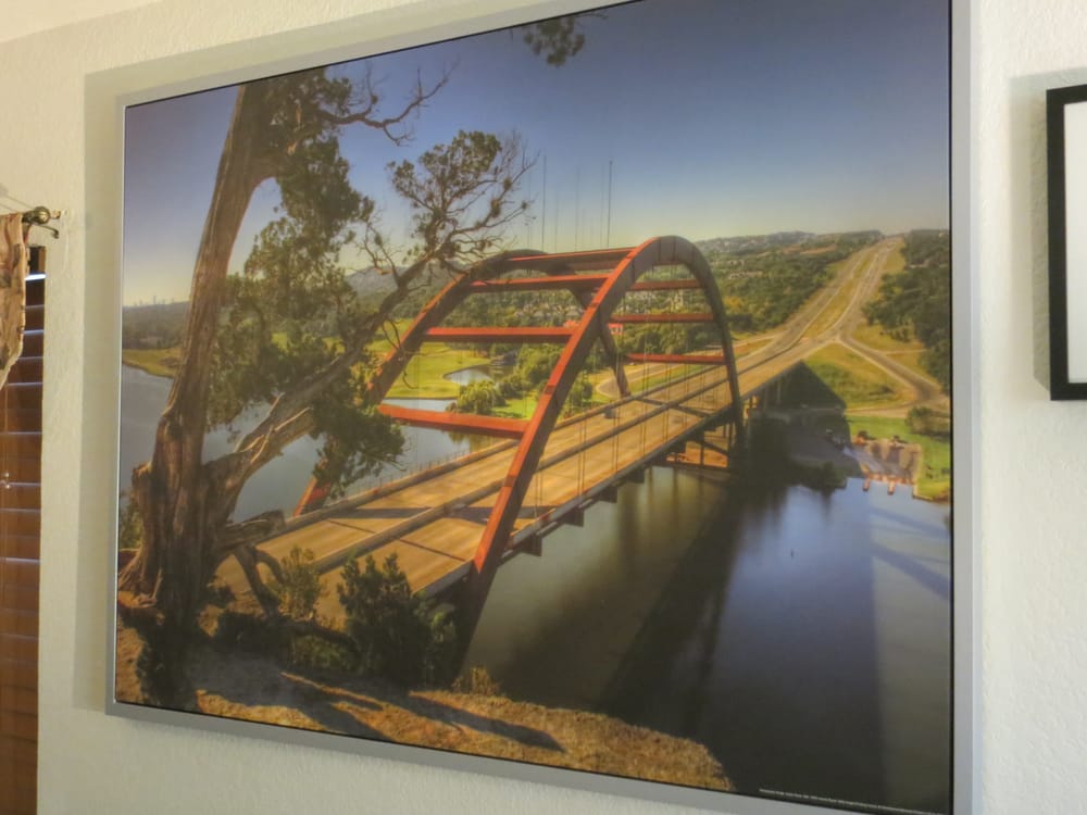 1000x750 Pennybacker Bridge In Austin Texas. Nice Print That We Bought - Ikea Bridge Painting
