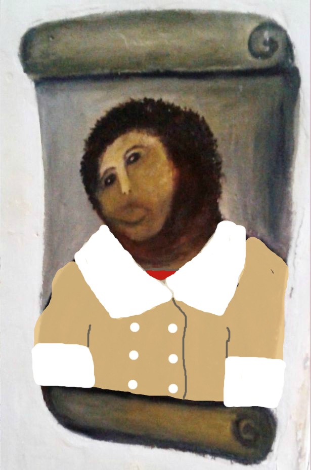 615x927 Ikea Monkey Was Foretold In Spanish Fresco Painting Toronto - Ikea Monkey Painting