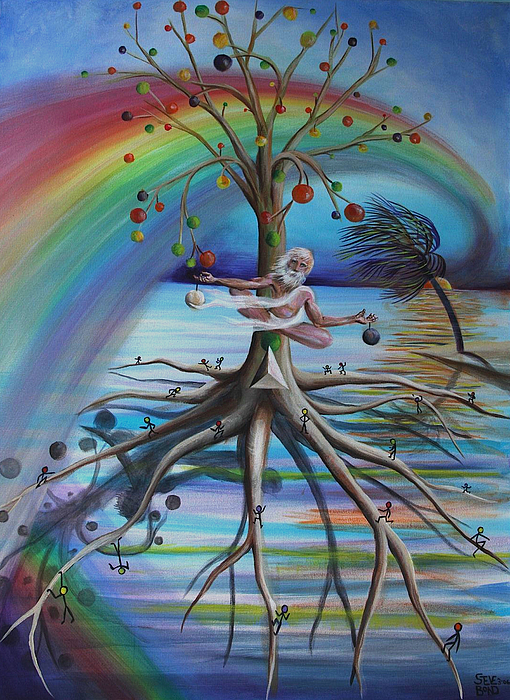 510x700 Rising Above Illusion Painting By Virginia Bond - Illusion Painting