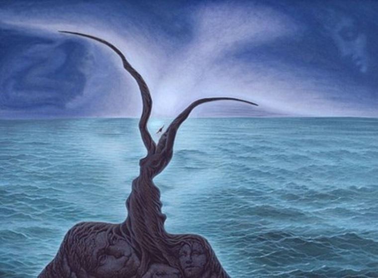 760x558 This Surrealist Painter Creates Amazing Optical Illusions - Illusion Painting