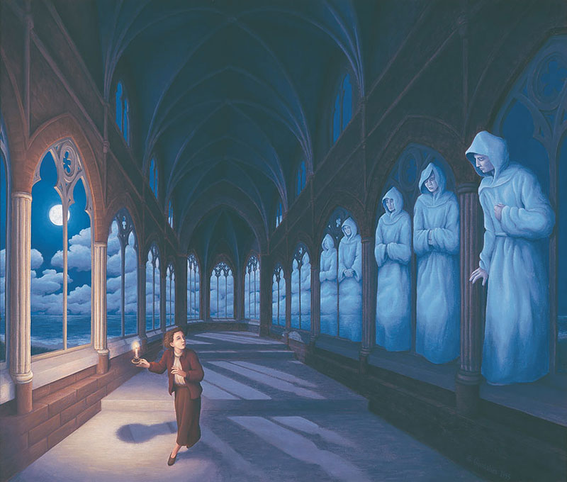 800x680 23 Mind Bending Optical Illusion Paintings By Rob Gonsalves - Illusion Painting