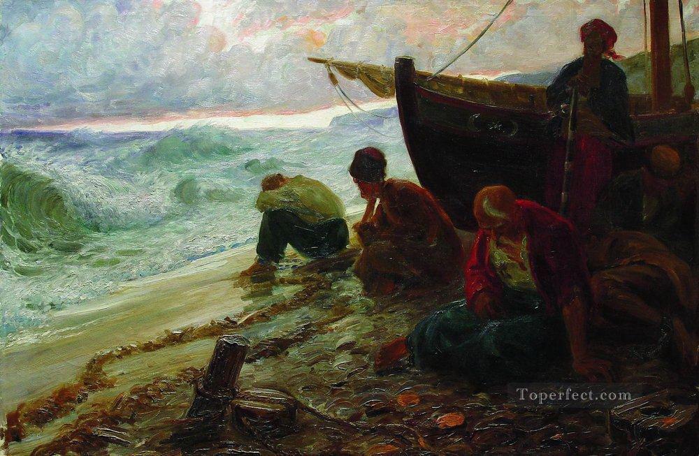 1000x653 End Of The Black Sea Freedom Ilya Repin Painting In Oil For Sale - Ilya Repin Painting