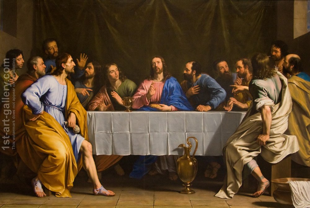 1000x673 The Last Supper, 1648 Philippe De Champaigne Reproduction 1st - Images Of The Last Supper Painting