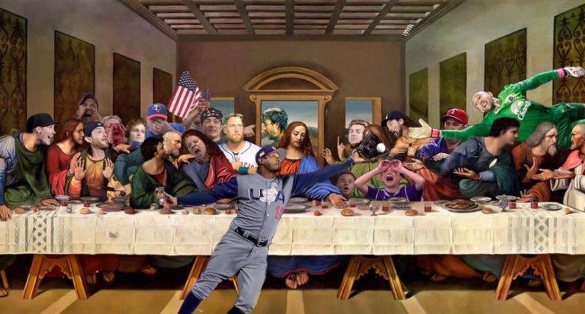 832x447 This Sports Meme Version Of Leonardo Da Vinci's Last Supper - Images Of The Last Supper Painting