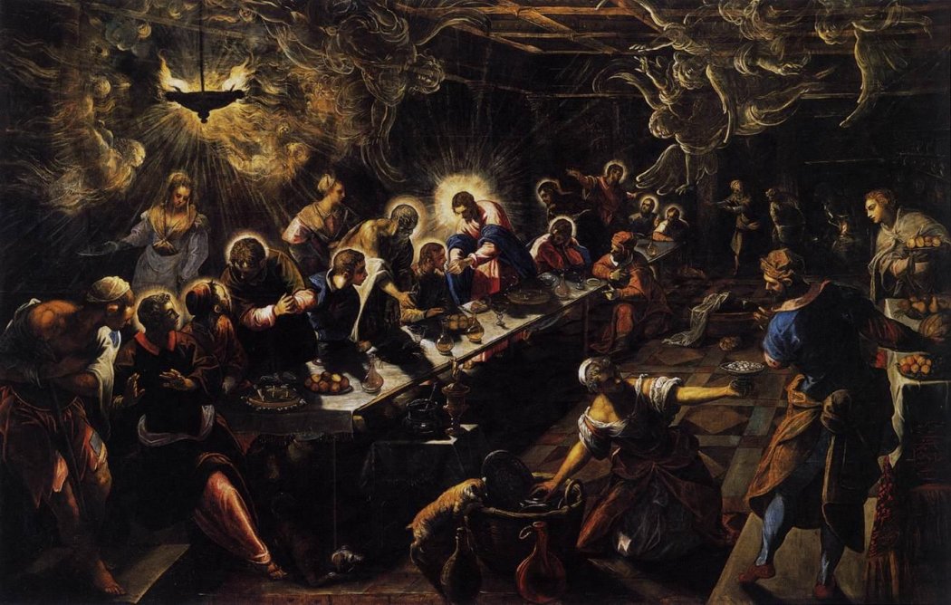 1050x668 Il Tintoretto The Last Supper - Images Of The Last Supper Painting