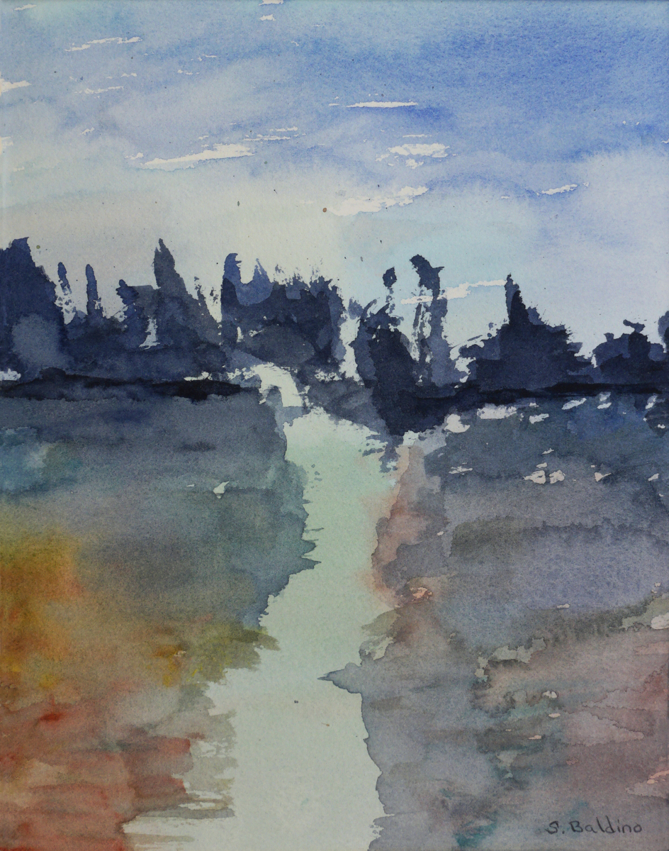 944x1200 Impressionist Watercolor Paintings Imagination By Sally Baldino - Imagination Painting