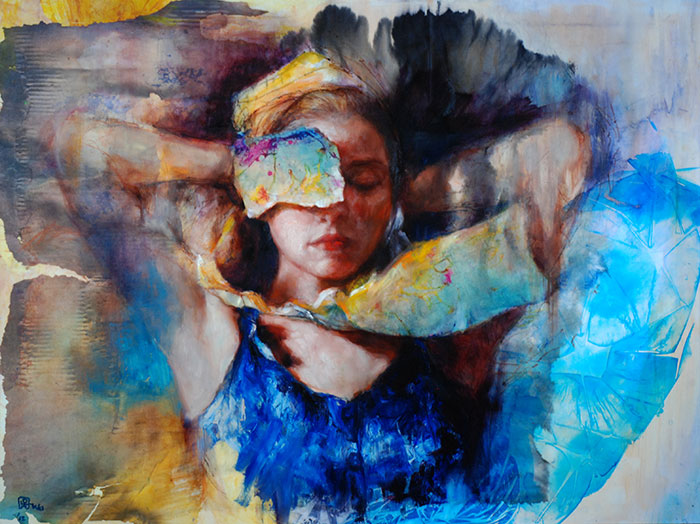 700x524 James Wu Figure Birds Painting Lost And Found - Imagination Painting