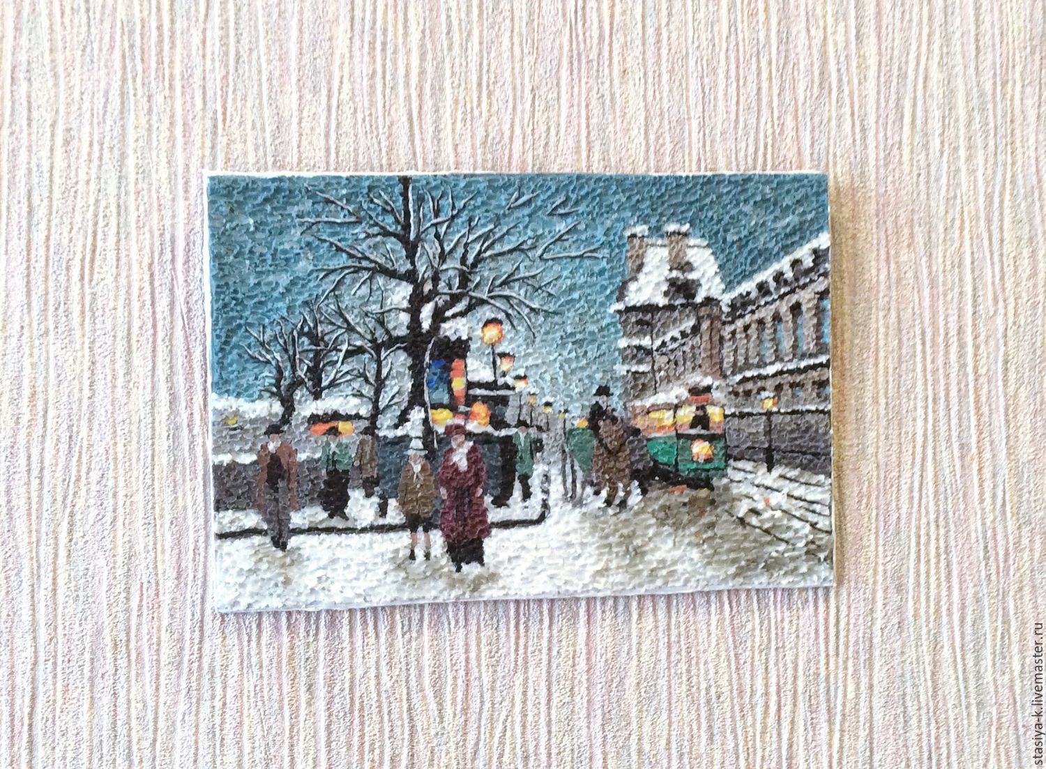1500x1103 Paris (2) Painting Polymer Clay Pastiche Imitation Oil Painting - Imitation Painting