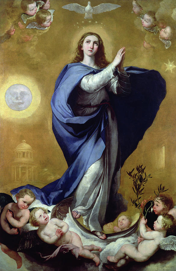 585x900 Immaculate Conception Painting By Jusepe De Ribera - Immaculate Conception Painting