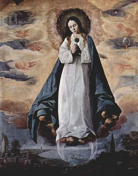 472x600 Immaculate Conception By Francisco De Zurbaran In 1630 - Immaculate Conception Painting