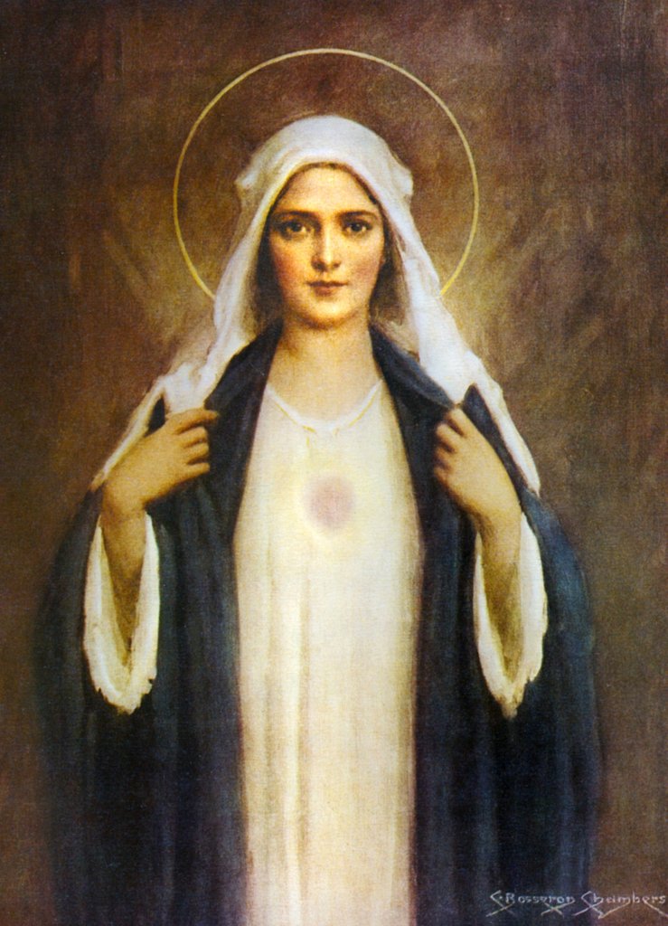 739x1024 Immaculate Heart Of Mary - Immaculate Heart Of Mary Painting
