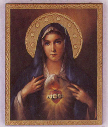 368x432 Immaculate Heart Of Mary Plaque - Immaculate Heart Of Mary Painting