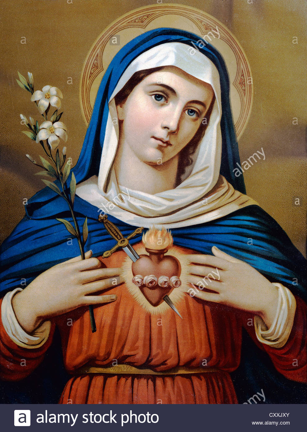 Immaculate Heart Of Mary Painting At PaintingValley.com | Explore ...