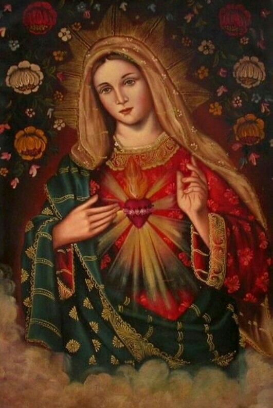 531x794 The Immaculate Heart Of Mary Madonna Mary, Mother - Immaculate Heart Of Mary Painting