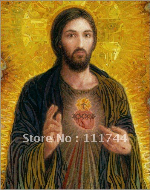 502x637 Wall Art Modern Jesus Christ Oil Painting Immaculate Heart Of Mary - Immaculate Heart Of Mary Painting