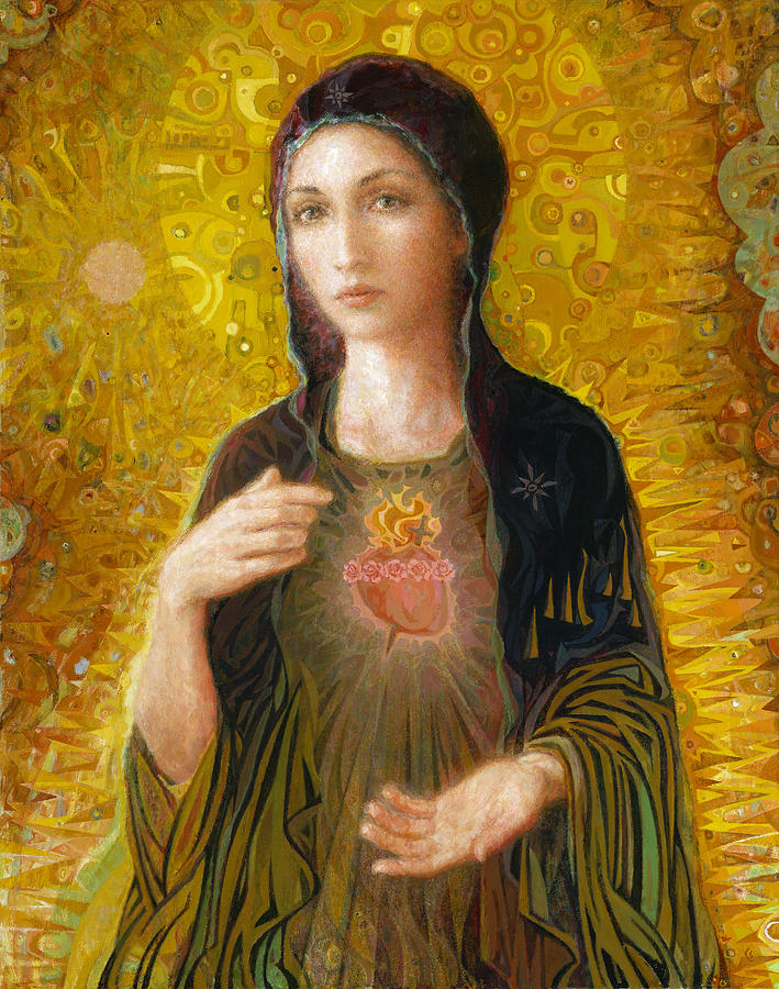 709x900 Immaculate Heart Of Mary Painting By Smith Catholic Art - Immaculate Heart Of Mary Painting