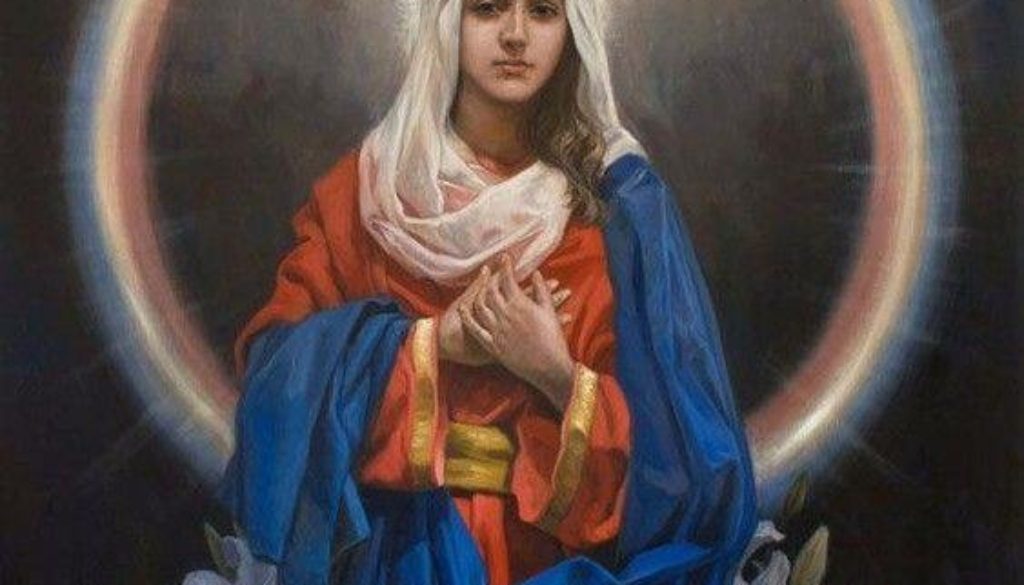 1024x585 Mary Immaculate, Star Of The Morning Keen For God - Immaculate Painting