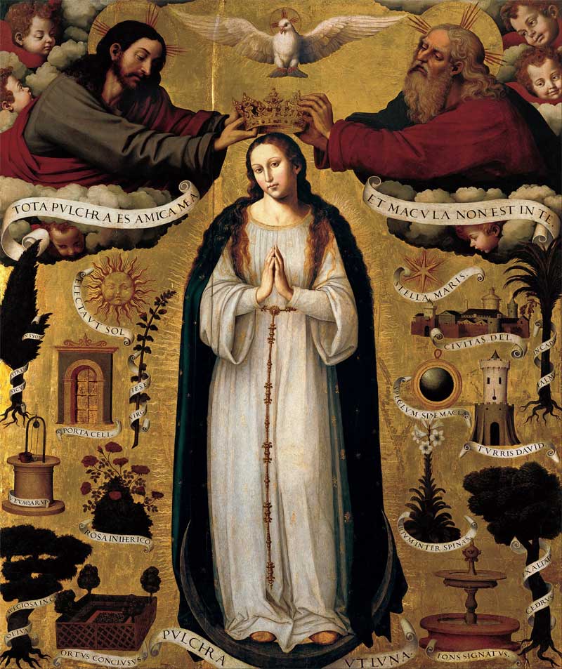 800x953 The Immaculate Conception. Juan De Juanes - Immaculate Painting