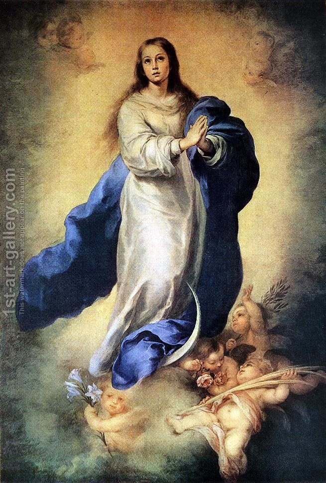 655x970 Immaculate Conception 1665 70 Bartolome Esteban Murillo - Immaculate Painting