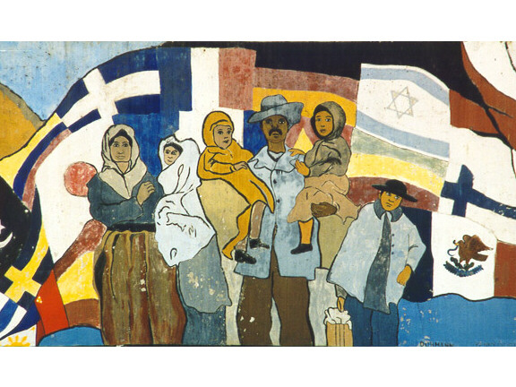 576x432 Los Angeles Painted City - Immigration Painting