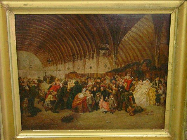 640x480 Oil Painting Immigration - Immigration Painting